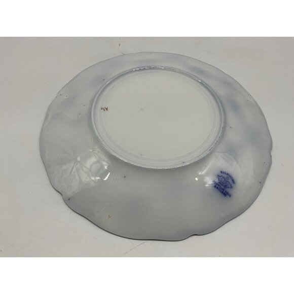 Johnson Bros. Richmond Flow Blue Gilt Floral 9" Plate and Cup an Saucer Set - Picture 8 of 16